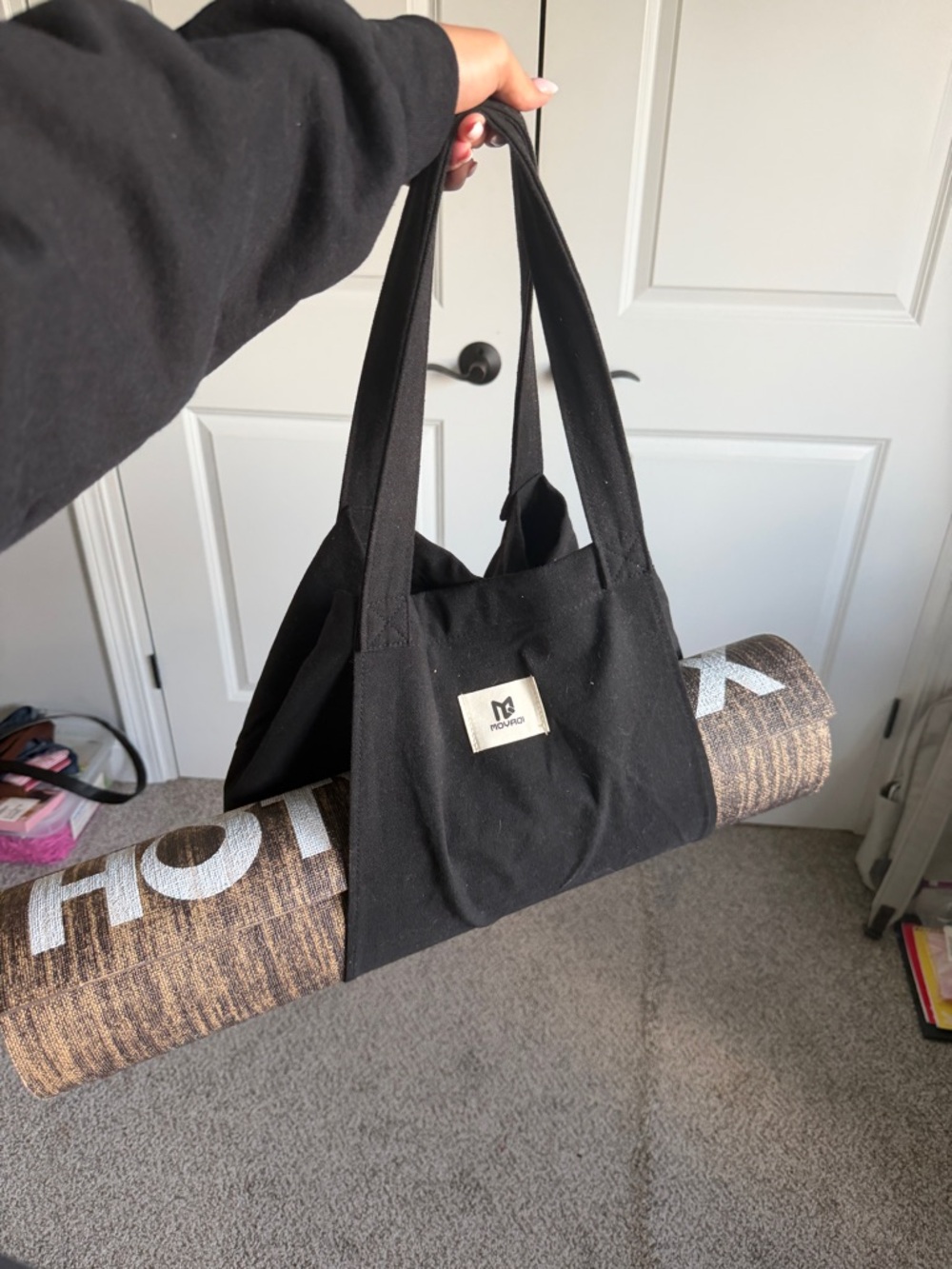 Hotworx yoga mat with bag and accessories